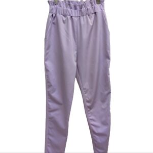Revamped women's high waisted lavender purple paperbag pants size S